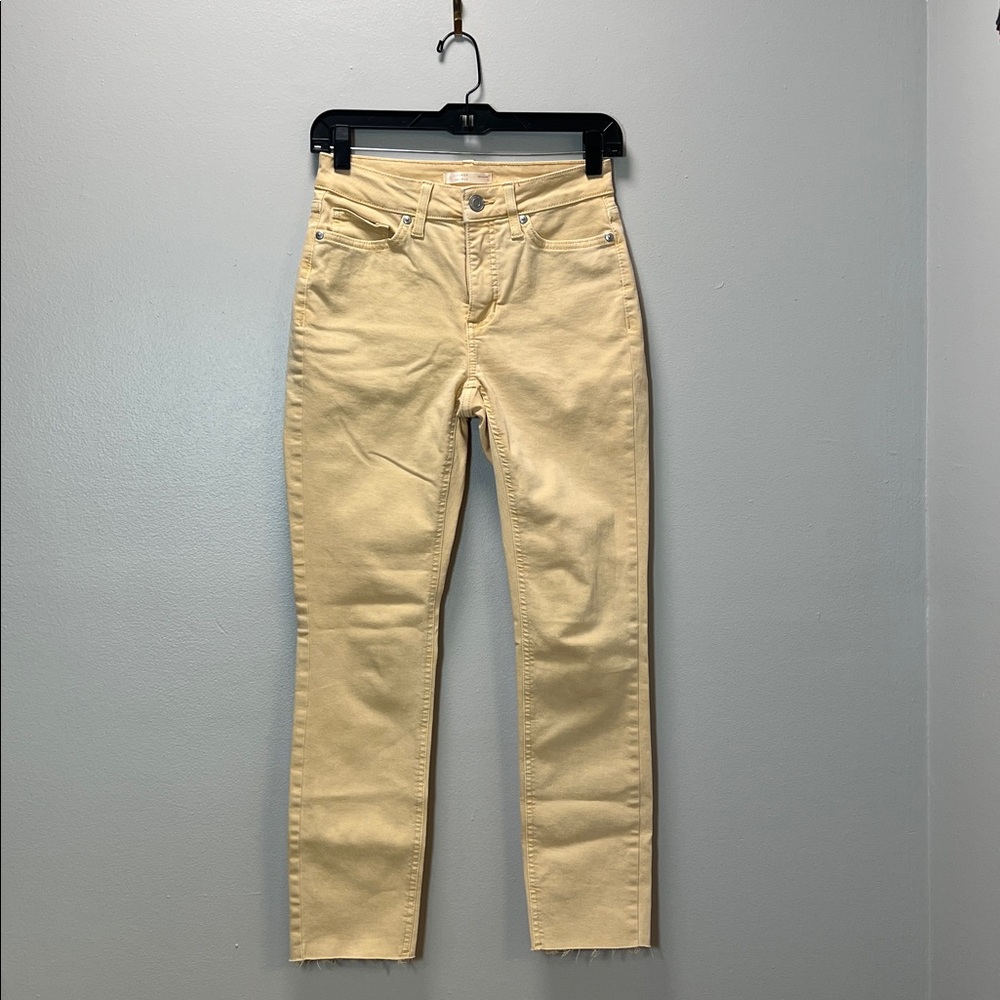 Lauren Conrad LC Orangey Cream Skinny Ankle Jeans